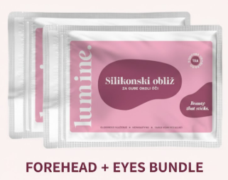 Silikónové náplasti proti vráskam – oči & čelo (balíček)