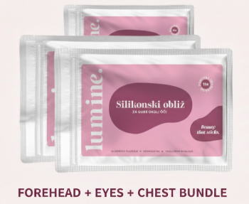 Silikónové náplasti proti vráskam – oči, čelo a dekolt (balíček)