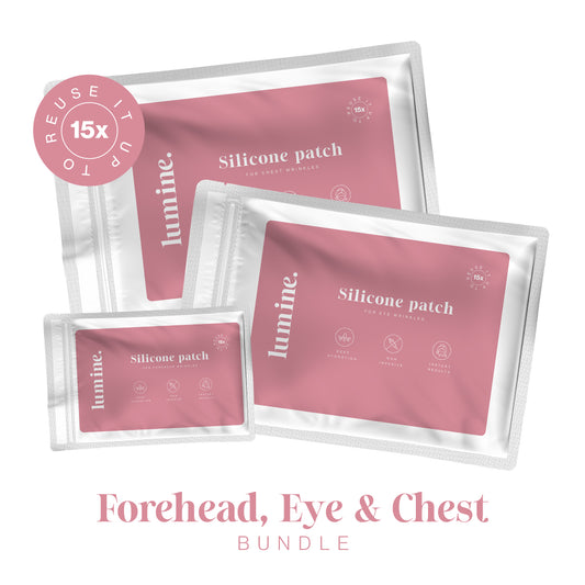 Silikónové náplasti proti vráskam – oči, čelo a dekolt (balíček)